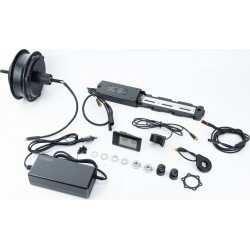 ЭЛЕКТРО-мотор заднего колеса 36V-500W, под кассету, Disk-brake, крепл. гайка+контроллер, ручка газа E-BIKE E-CROSSER