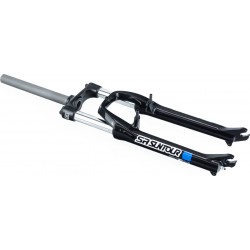 Вилка 26 "амортизаційна, без різьби 1-1/8" (28,6мм)   V-brake, Preload, алюмінієва, чорна XCE 28 SR Suntour