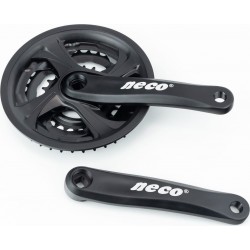 Шатуни "квадрат" 170мм, 42.34.24T MTB, алюмінієві, чорні AM-089 Neco