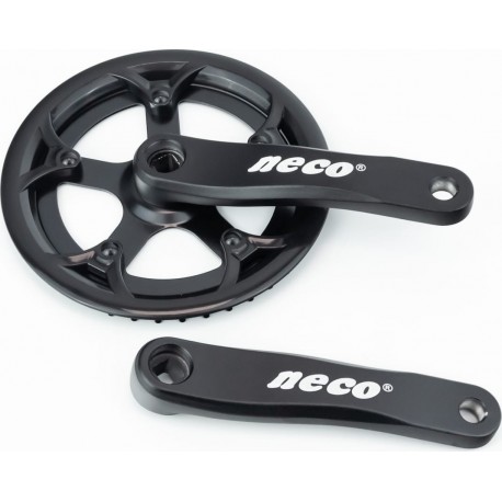 Шатуни "квадрат" 152мм, 34T (3/32") CITY, алюмінієві, чорніі AM-111 Neco