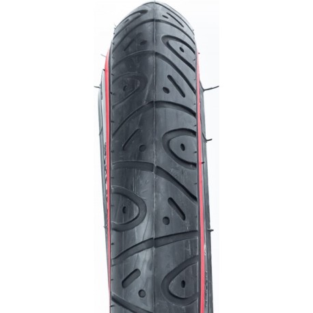 Шина 12" 1/2х2 1/4 (51-203) сликовая с красной полосой SA-227 DELI