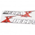 Наклейка "DELTA" на пластик боковой лев./прав. к-кт 2шт (25х6см) Китай