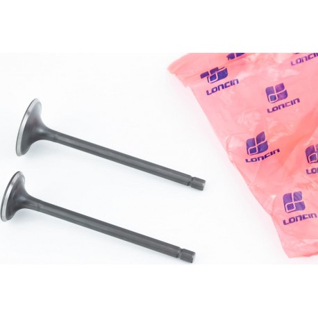 Kinlon JL150-70C Клапана выпускной (H-91,5/ D-25), впускной (H-92/ D-30) к-кт 2шт 150cc Loncin