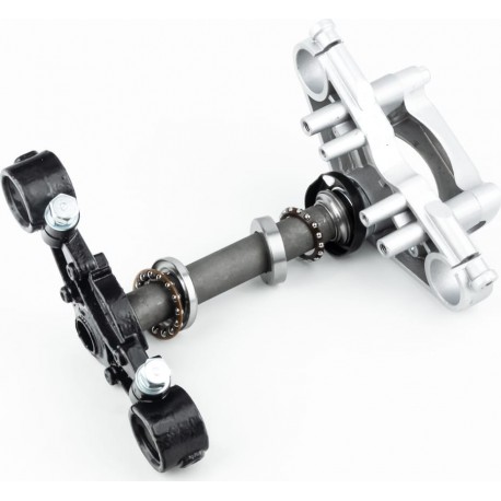 Траверс руля в сборе+верхняя пластина Китай