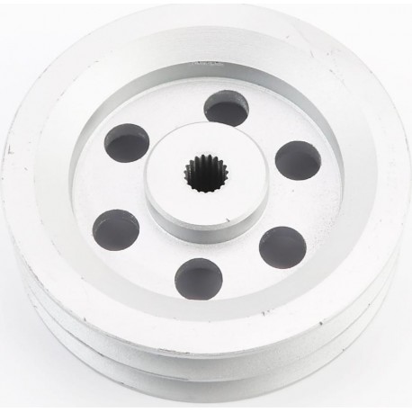 Шкив, D-140мм под шлиц Z-19 (два паза под ремень SPB) Китай