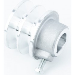 Шків під колінвал d-20мм (D-55мм, 2-х пазний, два пази під ремінь SPА, алюміній) 168F/170F Китай