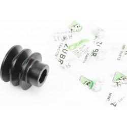 Шкив под коленвал, d-20мм (D-55мм, 2-х ручейковый, два паза под ремень SPА, металл) 168F/170F Тип 1 Viper