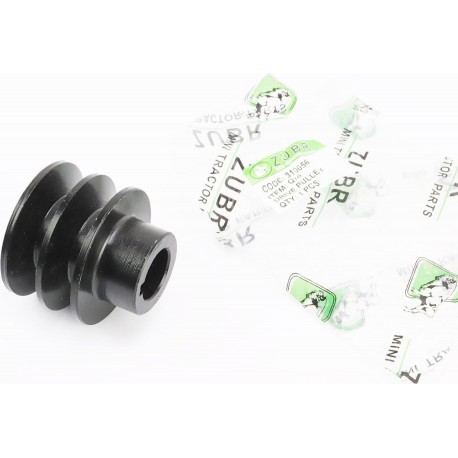 Шків під колінвал d-20мм (D-55мм, 2-х пазний, два пази під ремінь SPА, метал) 168F/170F тип 1 Viper