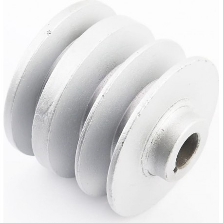 Шкив под коленвал, d-19мм (D-85мм, 3-х ручейковый, три паза под ремень SPB, металл) 168F/170F Китай