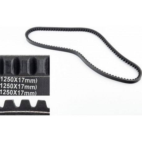 Ремінь 17x1250, із зубами Китай