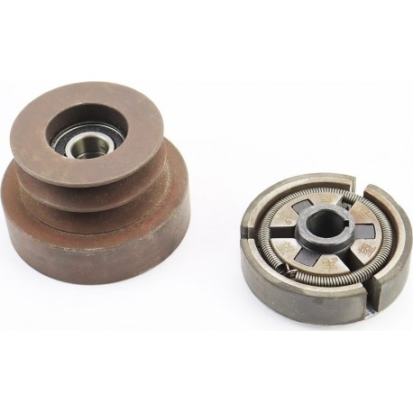 Шків-муфта зчеплення варіаторного типу (під колінвал d-19мм, D-102мм, два пази під ремінь SPB) 168F/170F Китай