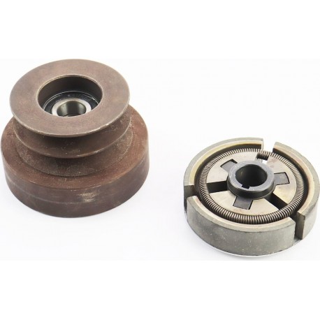 Шків-муфта зчеплення варіаторного типу (під колінвал d-20мм, D-102мм, два пази під ремінь SPB) 168F/170F Китай