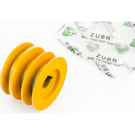 Шків під колінвал d-20мм (D-85мм, 3-х пазний, два пази під ремінь SPB один під SPA, метал) 168F/170F Viper