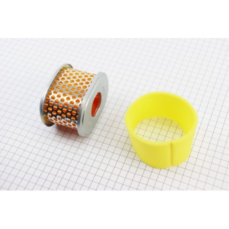 Фильтр воздушный-элемент (бумажный 100х73х67мм) 168F/170F (усиленная сетка) Китай