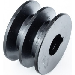 Шків під колінвал d-19мм (D-55мм, 2-х пазний, два пази під ремінь SPА, метал) 168F/170F Тип 2 Китай