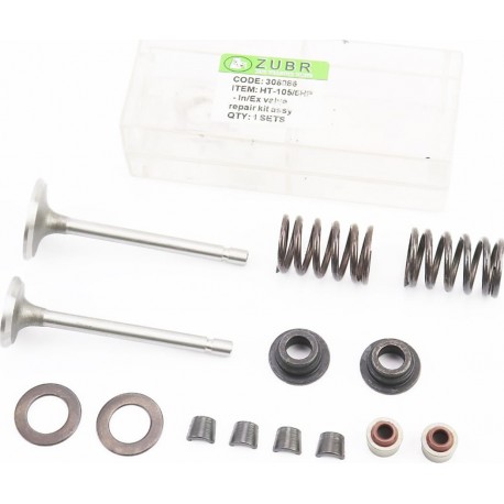 Клапани впускний (H-79,8/ D-30,4/ d-6), випускний (H-79,8/ D-25,5/ d-6) к-кт 2шт 178F Viper