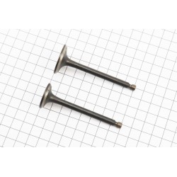 Клапани впускний (H-79,8/ D-30,4/ d-6), випускний (H-79,8/ D-25,5/ d-6) к-кт 2шт 178F, широка канавка сухаря Китай