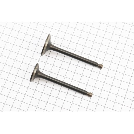 Клапани впускний (H-79,8/ D-30,4/ d-6), випускний (H-79,8/ D-25,5/ d-6) к-кт 2шт 178F, широка канавка сухаря Китай