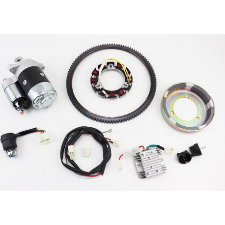 Комплект для переоснащення мотоблока під електростартер 186F (електростартер, замок, проводка, магнето  Китай