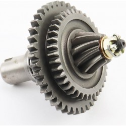 Шестерня КПП вторичного вала Z-38x39, D-25мм+вал+шестерня в сборе Китай