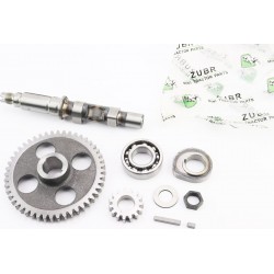 Розподільчий вал+шестерня Z-15, d-20мм+шестерня Z-48, d-24мм кулачок+підшипник 6205 R175A/R180NM Viper
