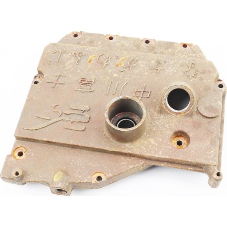 Кришка блока двигуна права (з боку заводного важіля), 9отв., чавун R190N/195NM тип 1, (можливий наліт) Китай