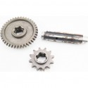 Редуктор фрези R175/180N/190N/195N-Вал первинний+зірка Z-12+Шестерня Z-40 81-1 Китай