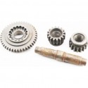 КПП-Вал дифференциала+шестерня Z-43+шестерня-2шт Z-16, к-кт 4шт 81-1 Китай
