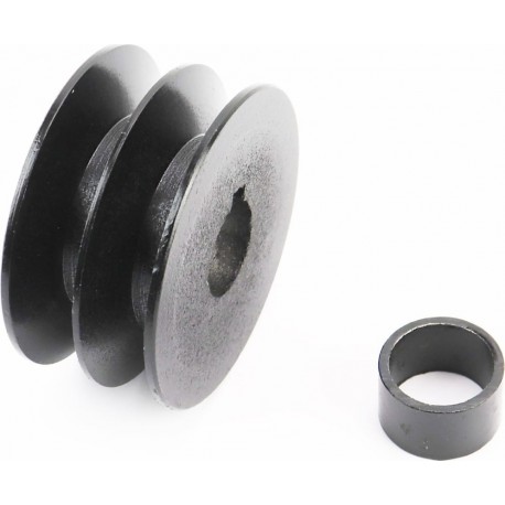 Шків D-85мм під колінвал 25мм 2-х пазний (два пази під ремінь SPB) 173F/177F/182F/188F/190F Китай