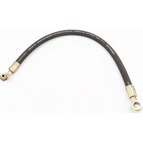 Шланг гидравлический (L-61см, фитинг1 под болт, D-18мм, фитинг2 90град, гайка М18) Китай