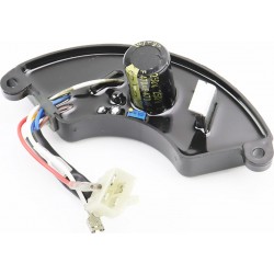 Реле напруги AVR однофазне 4-6кВт (корпус-сегмент, пластик, контакти-2 "мама"+4 "тато", 250V, 470µF) Китай