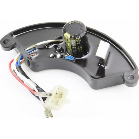 Реле напряжения AVR однофазное 4-6кВт (корпус-сегмент, пластик, контакты-2 "мама"+4 "папа", 250V, 470µF) Китай