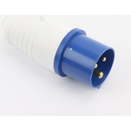 Вилка однофазная силовая 16A, 250V Китай