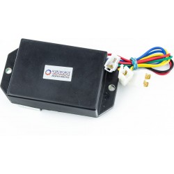 Реле напруги AVR трифазне 10кВт (корпус-прямокутник, пластик, контакти-2 "мама"+2 "тато"+4 "тато", 450V, 470µF) Китай