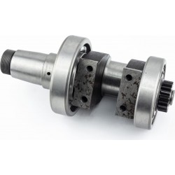 Коленвал ZH1125 (Dцапфы-75мм, Dшейки-70мм, Dцапфы-65мм)+подшипники+шестерня, запрессованный TATA