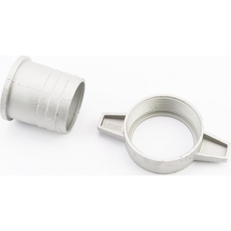 Переходник мотопомпы с фланца на шланг, алюминий к-кт 2шт, 2" (50мм) Китай