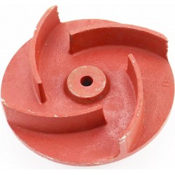 Робоче колесо (крильчатка) D-122мм, під вал d-20мм, 4 лопаті "Сегментні", чавун Китай