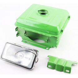 Бак топливный R195NM, 270x220x170мм, потайная горловина, отверстие под кран топливный+фара Китай