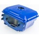Бак топливный R195NM, 280x240x165мм, потайная горловина, отверстие под шланг топливный, синий Китай