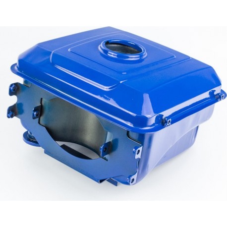 Бак паливний R195NM, 280x240x165мм, потайна горловина, отвір під шланг паливний, синій Китай