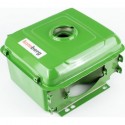 Бак паливний R190N, 270x210x165мм, потайна горловина, отвір під кран паливний, зелений KAMBERG
