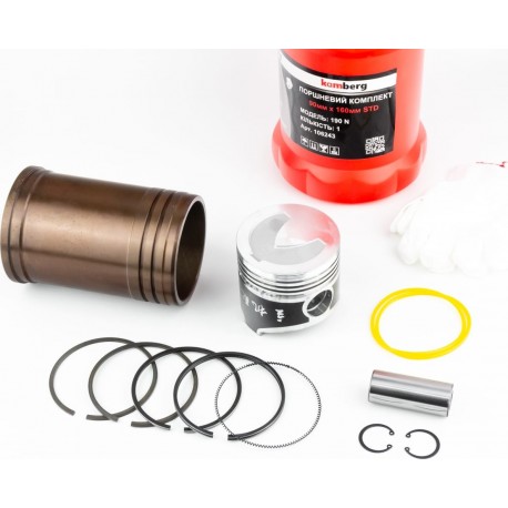 Поршневая R190N к-кт, поршень 90мм STD (форкамера "Подкова", тефлоновое покрытие)+гильза+манжеты KAMBERG