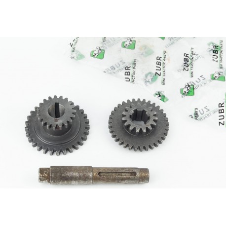 КПП-Вал вторичный L-145мм+шестерня Z-19x29+шестерня Z-15x33, к-кт 3шт 81-1 ZUBR