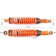 Амортизатор задній JH/CB/CG-340мм*d-60мм (під втулки) регул., помаранчевий з павутиною к-кт 2шт NAIDITE