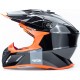 Шолом кросовий X CROSS (стандарт DOT/ECE) М (57-58см), чорно-помаранчевий AXOR