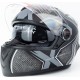 Шлем интеграл, солнцезащитные очки М61 S (55-56см), чёрно-серый мат FORTE