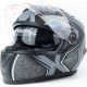 Шлем интеграл, солнцезащитные очки М61 М (57-58см), чёрно-серый мат FORTE