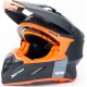 Шолом кросовий X CROSS (стандарт DOT/ECE) М (57-58см), чорно-помаранчевий мат AXOR