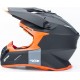 Шлем кроссовый X CROSS (стандарт DOT/ECE) М (57-58см), чёрно-оранжевый мат AXOR