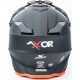 Шолом кросовий X CROSS (стандарт DOT/ECE) М (57-58см), чорно-помаранчевий мат AXOR